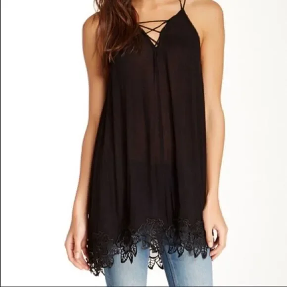 Free People Wicked Spell Dress or Tunic Top Black - Picture 2 of 10